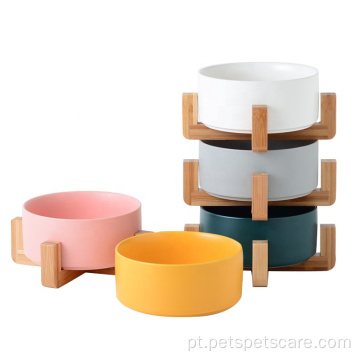 Pet Cat Dog Food Bowl com stand